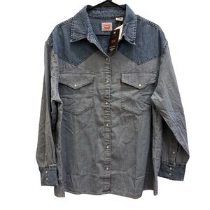 Levi's women’s Two-Tone Denim Shirt